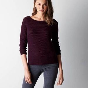 American Eagle Outfitters - wine knit sweater M
